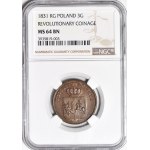 November Uprising,3 pennies 1831, minted