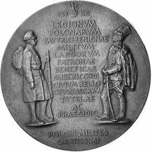 Medal 1916, Legioniści w hołdzie dla arcyksiężnej Izabeli Croy, 70mm
