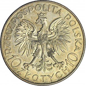 10 gold 1933, Sobieski, minted