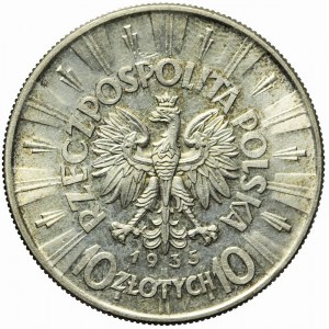 10 gold 1935, Pilsudski