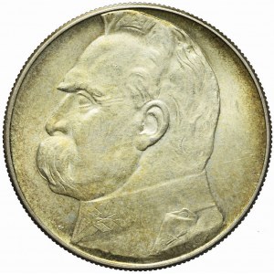 10 gold 1938, Pilsudski