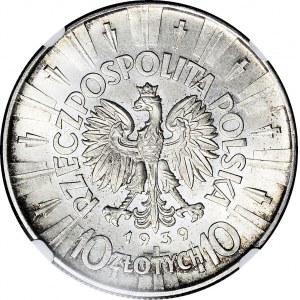 10 złotych 1939, Piłsudski, WYŚMIENITY