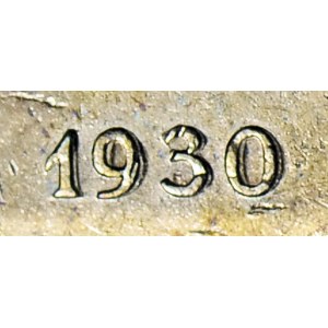 RRR- 5 gold 1930, HYBRYDA, obverse DEAD SCANDAR, not catalogued