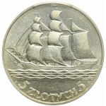 5 Zloty 1936, Segelschiff, postfrisch