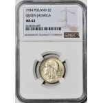 2 Gold 1934, Kopf, Münze