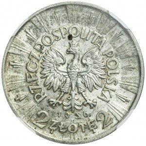 2 złote 1936 Piłsudski, Warszawa, rzadki rocznik