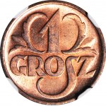 1 penny 1935, mint, color RB