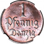 Freie Stadt Danzig, 1 Fenig 1923, postfrisch, Farbe RB