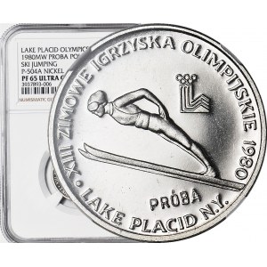 2000 złotych 1980, Lake Placid - Skoczek, PRÓBA dla złota, nikiel