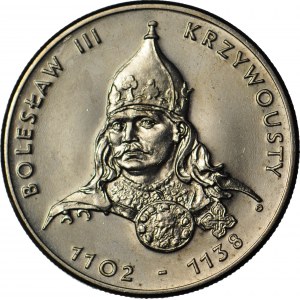 RR-, 50 zloty 1982, Boleslaw the Wrymouth, DESTRUKT - plate marking on the reverse side