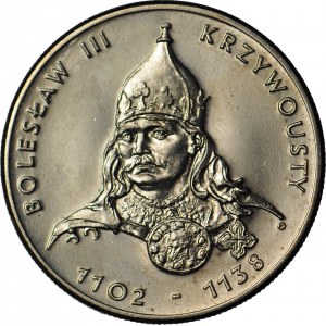 RR-, 50 Zloty 1982, Bolesław Krzywousty, DESTRUKT - Kennzeichen auf der Rückseite