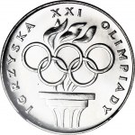 RR-, 200 złotych 1976 Igrzyska XXI Olimpiady, stempel lustrzany