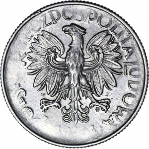 RRR-, 5 złotych 1974, Rybak, bez monogramu