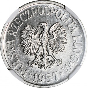 R-, 20 haléřů 1957, ŠIRŠÍ DATUM, HLEDÁNO