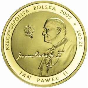 200 gold 2002, John Paul II, PONTIFEX MAXIMUS