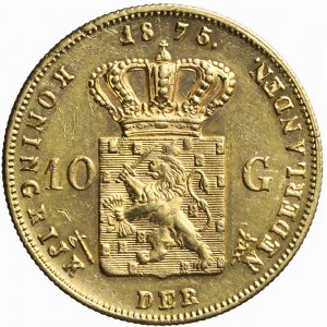 Kingdom of the Netherlands, William III, 10 guilders 1875