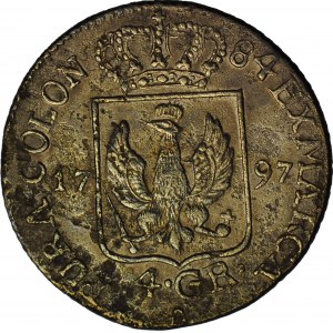 Deutschland, Preußen, Friedrich Wilhelm II, 4 Pfennige 1797, Fälschung