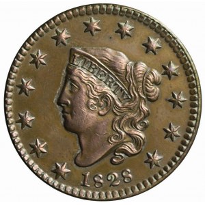USA, 1 cent 1828