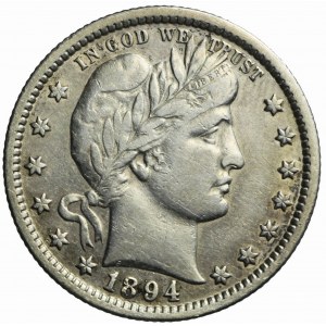 USA, 1/4 dolara 1894