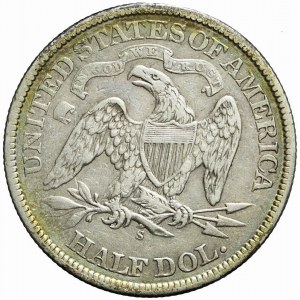 USA, 1/2 dollar Liberty Seated, 1867 S, San Francisco