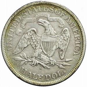 USA, 1/2 dolara Liberty Seated, 1867 S, San Francisco
