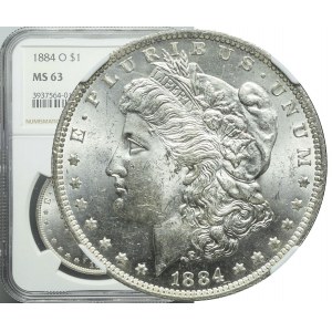 USA, $1 1884 O, New Orleans, Typ Morgan, geprägt
