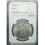 USA, $1 1883 O, New Orleans, Morgan type, beautiful