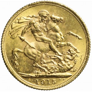 Great Britain, George V, 1 Sovereign 1915