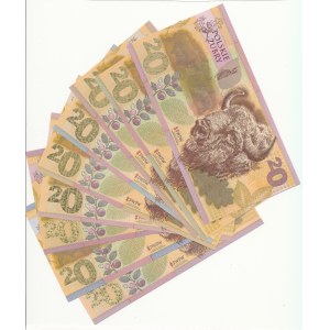 PWPW - Power of the Substrate, 9 banknotes Polish Bisons