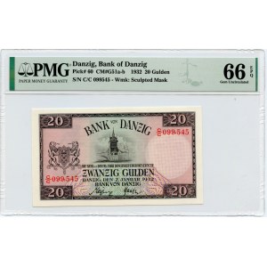 Danzig, 20 Gulden 1932 - C/C, GREAT