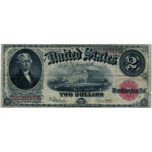 USA, $2 1917, Gesetzlicher Tender, Jefferson, Serie D