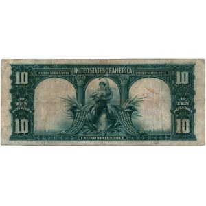 USA, $10 1901, Legal Tender, American Bison, E series