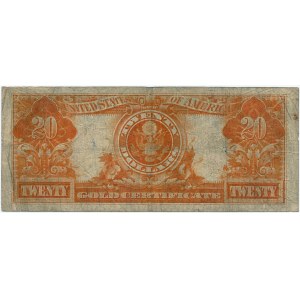 USA, 20 dolarów 1922, Gold Certificate, Washington, seria K