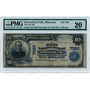 USA, International Falls, Minnesota, $10 1904, McKinley