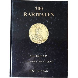 Auction catalog, Hess Divo 297, 200 rarities