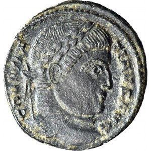 RRR-, Cesarstwo Rzymskie, Konstantyn I Wielki 306-337, AE19, DESTRUKT - jednostronne bicie