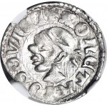 Louis of Hungary (Andegavian) 1370-1382, Saracen Denarius, ONE IN MS