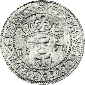 Stefan Batory, 1578 penny, Gdansk, R2