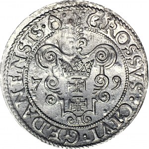 Stefan Batory, 1579 penny, Gdansk, R2