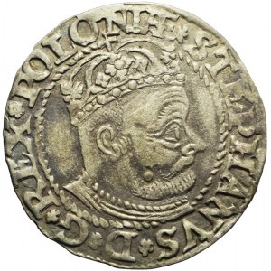 RR-, Stefan Batory, Grosz Olkusz 1580, herb Glaubicz, T.40 mk, R7