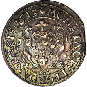 R-, Sigismund III Vasa, Ort 1613, Danzig, selten, Münze