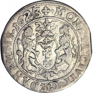R-, Sigismund III Vasa, Ort 1623 Danzig PRV, 2-3 zusätzliche volle Jahreszahl 1623, R3