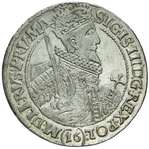 R-, Sigismund III. Vasa, Ort 1621, Bydgoszcz, PRV MA, (16) unter Büste, schön