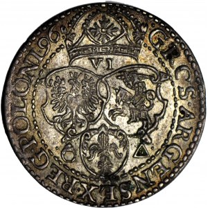 Sigismund III. Vasa, Sixpence 1596, Malbork, geprägt