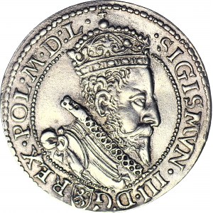 Sigismund III Vasa, Sixpence 1599, Malbork, beautiful