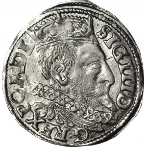 RR-, Sigismund III Vasa, Trojak 1598, Poznań, Datumsstempel 1597/1598