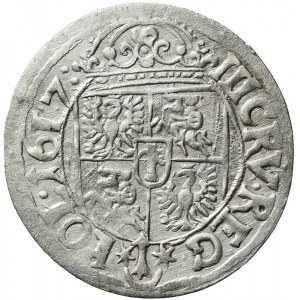 Sigismund III. Vasa, Dreigroschen 1617 Krakau, R1
