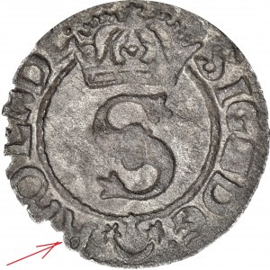 RR-, Zygmunt III Waza, Szeląg 1623, Bydgoszcz, R(EX) za herbem Sas, nienotowany