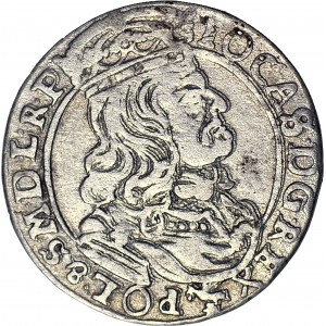 RR-, Johannes Kasimir, Sechster von 1662 Poznań N-G, MIT FLASCHEN, sehr selten