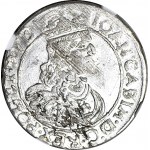 Johannes II. Kasimir, Sixpence Lemberg 1662 AcpT, Münze